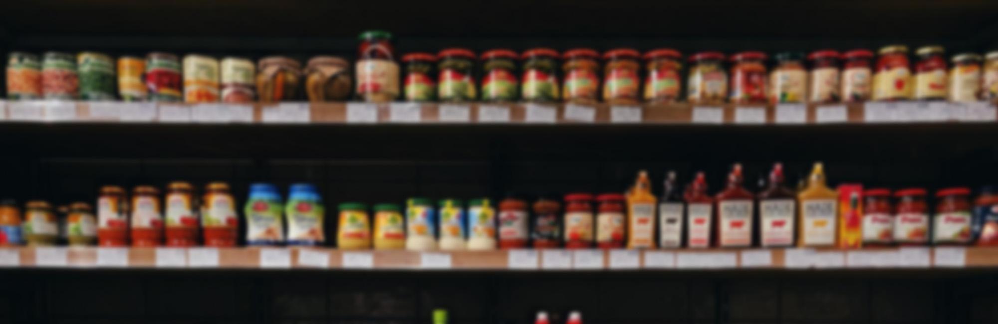 Grocery store shelf image